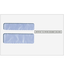 Self Seal Double Window Env. for 2-Up W-2's