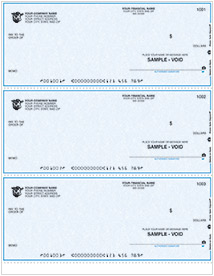 Laser 3 To A Page Business Checks Without Lines