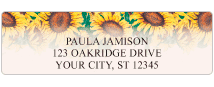 Sunflowers Address Labels