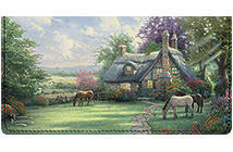 Thomas Kinkade Cottages Leather Cover