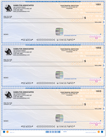 High Security Laser 3 To a Page Checks