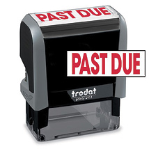 PAST DUE Stock Title Stamp