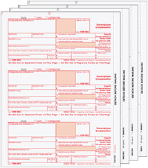 Laser 1099-NEC (non-employee compensation) 4 part set